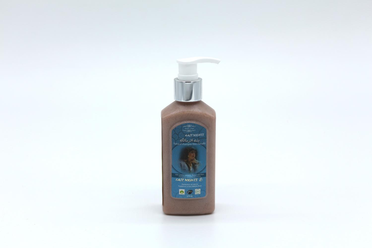 Шампунь для увеличения объема и уплотнения структуры волос Bint Zamalki «Дочь Замалки» с амброй и бальзамами Гурьюн и Перу