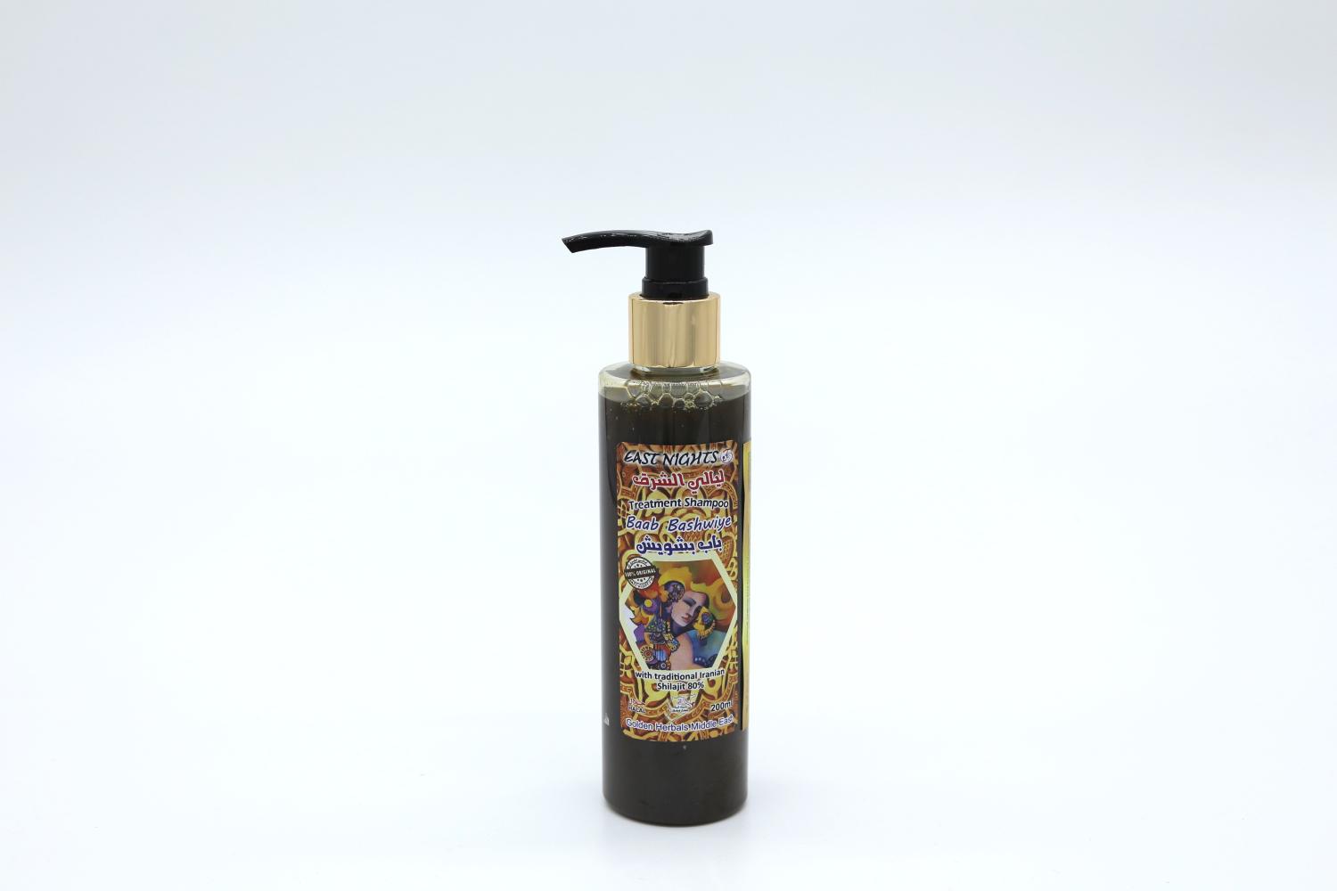 Лечебный шампунь для восстановления волос Baab Bashwiye «Располагающий» с традиционным иранским мумие Шиладжит 80%