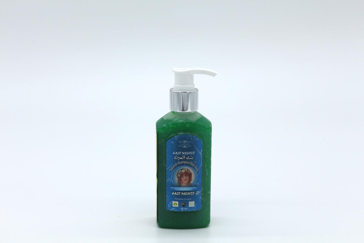 Оливковый шампунь-эмульсия против выпадения волос и перхоти Bint Aien «Дочь моих глаз» с маслами мелиссы и амаранта